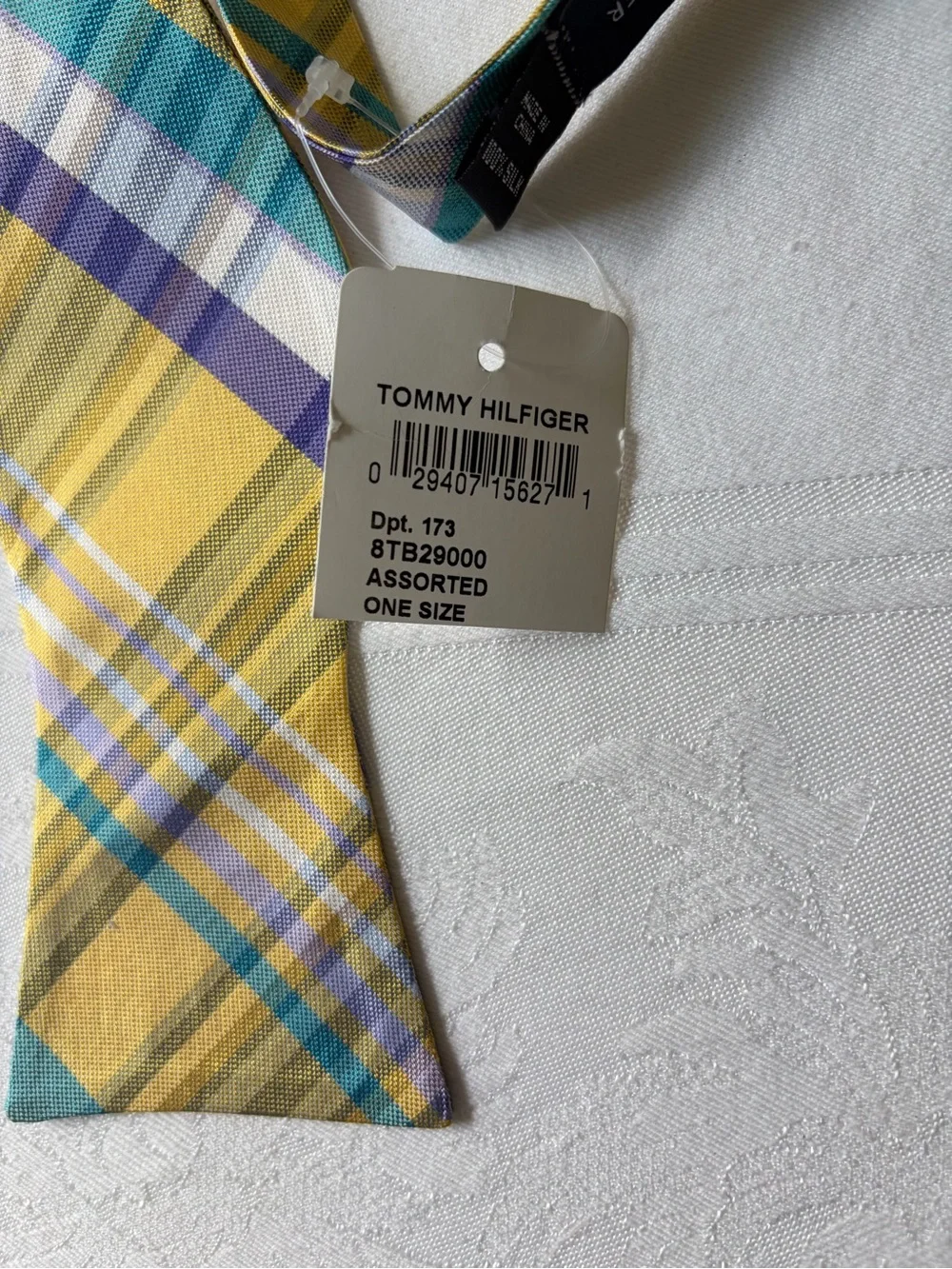 Tommy Hilfiger plaid bow